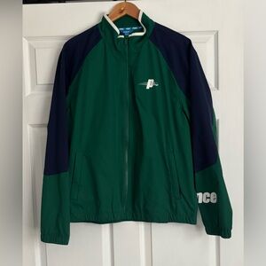 Prince Men's Green and Navy Lightweight Track Jacket, Size L NWOT